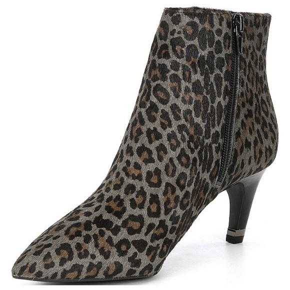 NWOB Preston & York Leopard Print Haircalf Boots - Picture 4 of 16